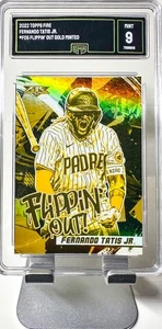  Fernando Tatis Jr 2022 Topps Fire Flippin' Out Gold Minted#FO-5 - PSA 10 GEM MT - Picture 1 of 2