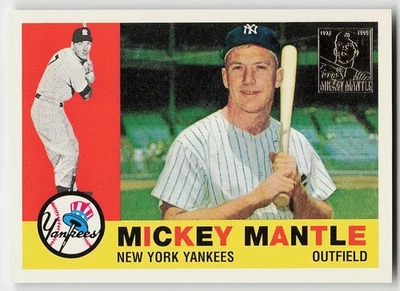 1996 Topps #10 Mickey Mantle béisbol New York Yankees Foto 1 de 2