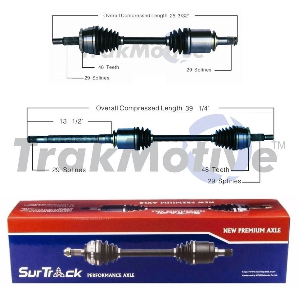 Kit de eje Surtrack CV lado delantero conductor y pasajero para Land Rover LR3 LR4 Foto 1 de 1