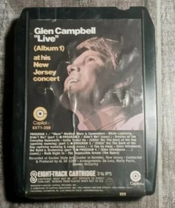 Glen Campbell Live (Album 1) 8 Track Tap - Imagen 1 de 4