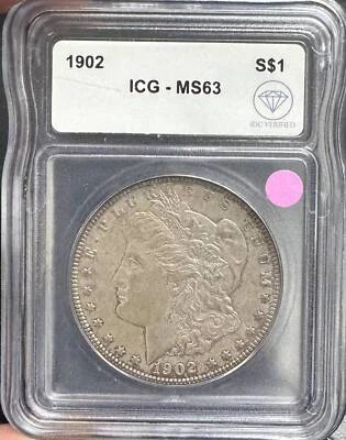 1902 Morgan Silver Dollar ICG MS-63 IDC Verified - Image 1 of 2