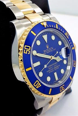 Reloj Rolex Submariner 116613 2 Tonos Oro Amarillo 18K/Acero Azul Cerámica Como Nuevo  Foto 1 de 4