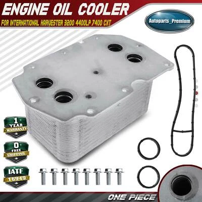 Refrigerador de óleo do motor para International Harvester 3200 4300LP 4400LP 7300 7400 CXT - Imagem 1 de 4
