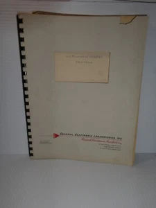 General Electronic Lab 11B1-D VHF Telemetry Receiver Manual - Picture 1 of 5
