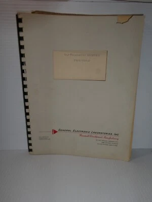 General Electronic Lab 11B1-D VHF Telemetry Receiver Manual - Image 1 of 4