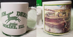 Juego de 2 tazas de escena agrícola de John Deere - Imagen 1 de 4