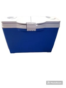 Rubbermaid - The Slim Cooler - Skinny - Wine & Beer - 13 Quart Blue - w/ Strap - Picture 1 of 4