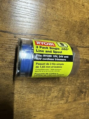 Ryobi One+ AC14RL3A  .065 Line and Spool for Ryobi 18/24/40V Trimmer,3 Pack - Image 1 of 3