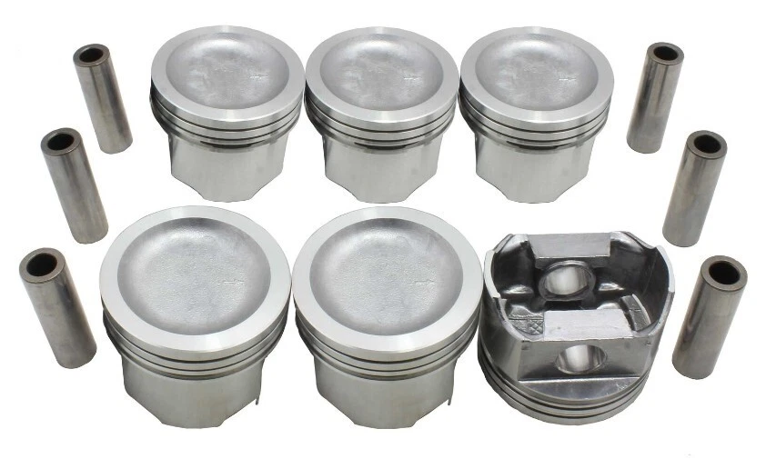 Juego de pistones de motor Silvolite 1738+1,0 mm 25,5 cc plato para Chevy 1988-1993 3,8 L V6 Foto 1 de 3