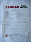 1985 Yanmar 147-4 4Wd Tractor Specification Sheet And Price List Brochure