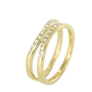 Anillo mujer Skagen oro circonita JRSG027 S6 talla 52 (16,5) NUEVO - Imagen 1 de 1