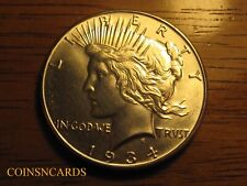 1934-S Peace Dollar Choice Lustrous Low Mintage Uncirculated Key Monster Scarce!