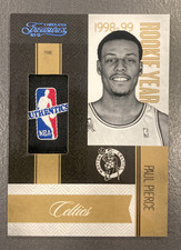 PAUL PIERCE 2010-11 PANINI TIMELESS TREASURES ROOKIE YEAR LOGOMAN 1/1