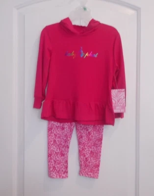 Bebé Phat Niñas Talla 3T Rosa 2 Piezas Con Capucha 2 Piezas Conjunto Foto 1 de 4