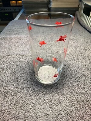 Vaso Pegasus Mobil Oil Gas vintage años 60 Foto 1 de 4