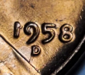1958 D LINCOLN WHEAT PENNY DDO DOUBLE DATE ERROR UNC #C8404 - Picture 1 of 3