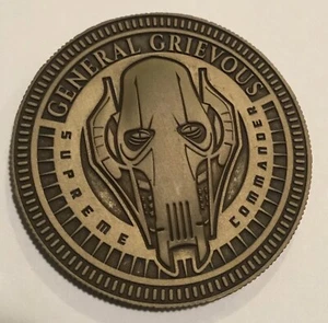 Star Wars Episode III 3 Revenge Of The Sith General Grievous Coin Medal Disney - Picture 1 of 2