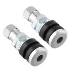 Convenient 2Pcs Silver Short Valve Stems For Trailers Atvs And Side By Sides
