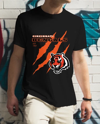 cincinnati bengals t shirt, primary logo, vintage, NFL 2023, unisex t shirt Cover