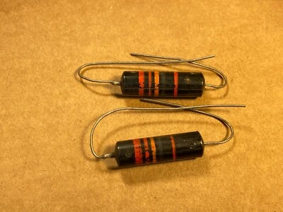 Par emparejado de condensadores Sprague Bumble Bee .022 uf 200v 20% PIO PRUEBA .028 #G Foto 1 de 4