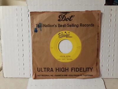 Rudy "Tutti" Grayzell  "You're Gone/Duck Tail" 45 on Starday Records. - Image 1 of 4