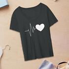 Women's T Shirts Loose Casual Trendy Round Neck Graphic
