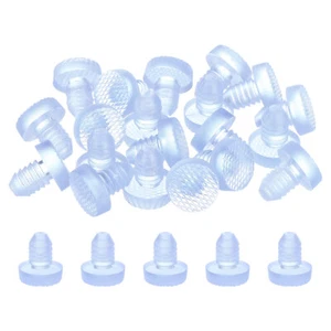 30 piezas parachoques de mesa de vidrio con vástago para orificio de 8 mm, transparentes - Imagen 1 de 6