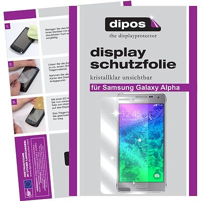 6x dipos Screen Protector for Samsung Galaxy Alpha protection crystal clear - Image 1 of 4