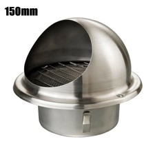 Ventilazione Grille Argento in Acciaio Inox Sfiato Muro Bagno Valvole spazzolato