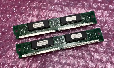 16MB Kit (2 x 8MB) Toshiba THM3220C5CS-60 72Pin 60n/s Non-Parity Computer Memory - Image 1 of 2