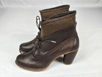 El Naturalista Antique-Felt Stiefelette Ankle Boot Brown Größe 40