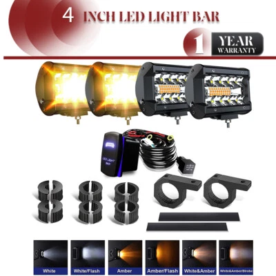 Barra de luz de trabalho LED pods de 4 polegadas LED pods luz de neblina offroad para ATV UTV 4WD - Imagem 1 de 4