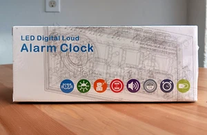 Alarm Clock For Heavy Sleepers LED Digital USB Output New Factory Sealed - Picture 1 of 9