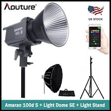 Aputure Amaran 100D S 100W LED Video Light + Light Dome SE+2.6M Light Stand Kit