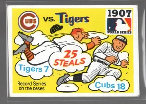 Fleer Laughlin 1971 Serie Mundial Espalda Negra #5 - 1907 - Cachorros vs Tigres - Ex. - Imagen 1 de 2