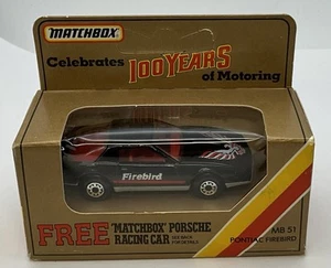 1984 Matchbox Pontiac Firebird MB51 - 100 Years Of Motoring - Picture 1 of 5