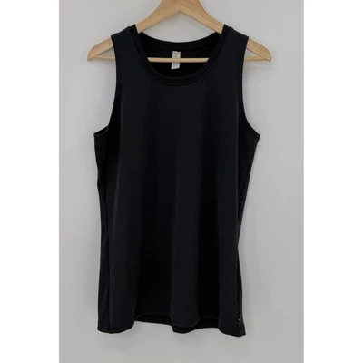 Camiseta sin mangas larga acanalada negra Marika sin mangas forma atlética ajuste XL atletismo Foto 1 de 4