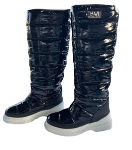 Sam Edelman Camora gefütterte Damenstiefel, schwarzes Nylon, Größe 10,5 - Bild 1 von 6