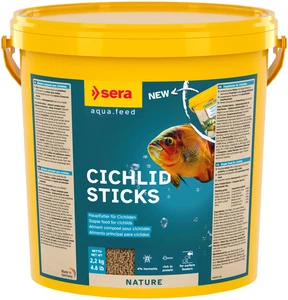 10 Liter sera Cichlids Nature Sticks Fischfutter Basisfuttersticks für Cichliden - Bild 1 von 1