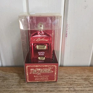 MACYS Red Mailbox Christmas Ornament 2011 Yes Virginia BELIEVE Santa Mail NEW - Picture 1 of 9