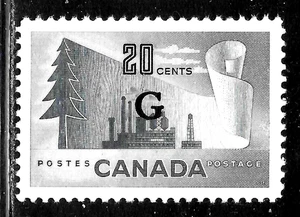 HICK GIRL-OLD MINT CANADA OFFICIAL STAMP SC#O30 1952 OVERPRINT A5339 - Picture 1 of 2