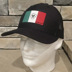 Ariat Uomo R112 Richardson Snap Back Bandiera Messico Nero A300016401 - Foto 1 di 7