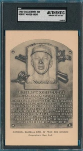 LEFTY GROVE ROBERT MOSES 1946-1952 ALBERTYPE HOF GRADED SGC AUTHENTIC MLB *TPHLC - Picture 1 of 2