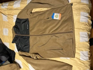 Columbia Men's Medium Mount Grant 2 tech full zip jacket. Brown NWT - Picture 1 of 3