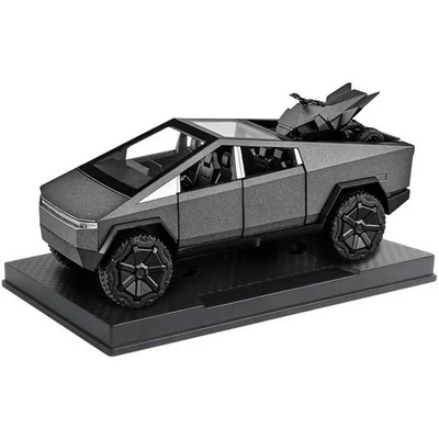 CyberTruck 1:32 Gray, 17.7x6.2cm, lights/sound, metal/plastic, 1pc, LR44. - Image 1 of 4