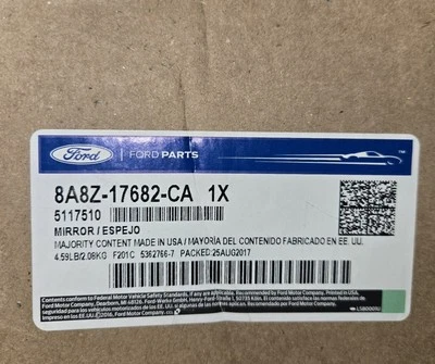 8A8Z-17682-CA New OEM Ford Flex RH Mirror 2009 2010 2011 2012 - Image 1 of 4