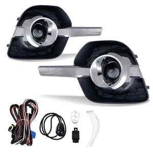 Fit For 2010-2016 Chevy Equinox Front Fog Lamp Fog Light Pair LH RH Clear Lens - Picture 1 of 9