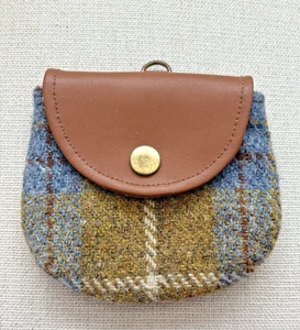Harris Tweed Outer Hebrides of Scotland 100 % reine Wolle handgewebt Geldbörse - Bild 1 von 2