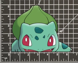 Bulbasaur POKEMON STICKER DECAL -Peeker Peeking- 4 Different Sizes - Picture 1 of 5