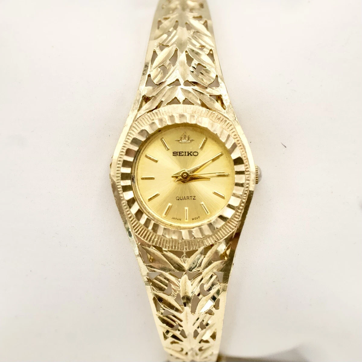SEIKO VINTAGE クォーツ 金 ゴールド スモセコ 腕時計 レディース Vintage Seiko Womens Gold Tone Bracelet Cocktail Watch 4700-5109